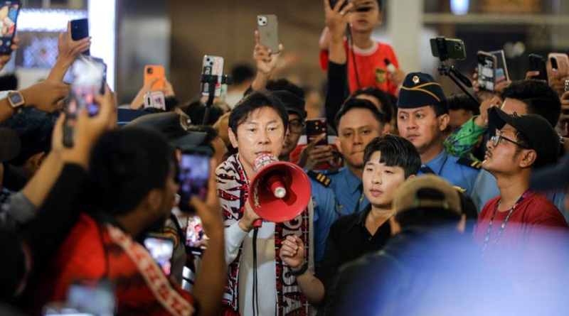 Bicara di Hadapan Ratusan Suporter, Shin Tae-yong Doakan Timnas Indonesia ke Piala Dunia 2026