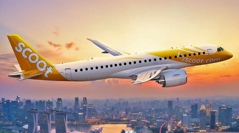 Untuk pertama kalinya, Scoot Airlines melayani rute Singapura-Padang